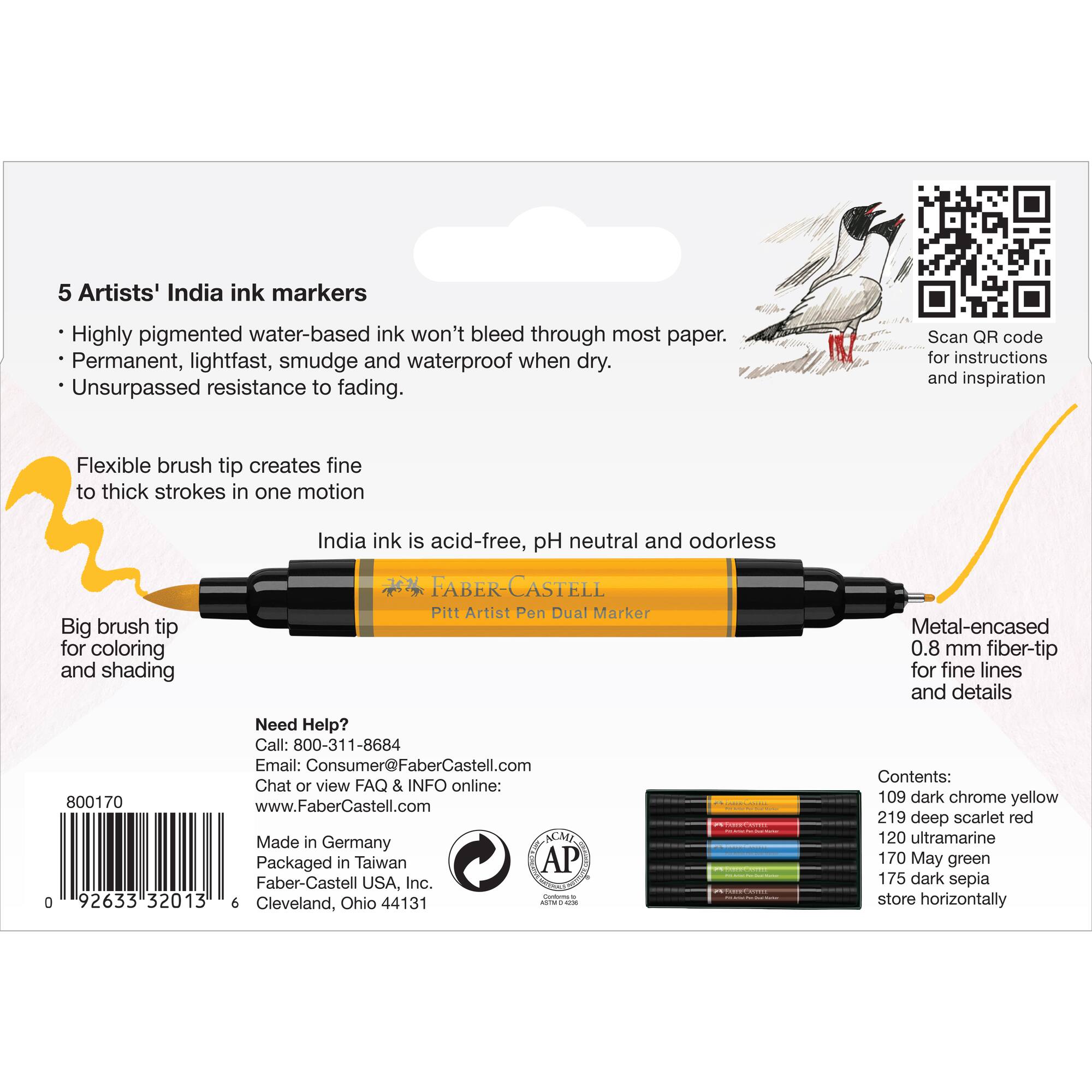 Faber-Castell® Pitt Artist Pen® Dual Markers